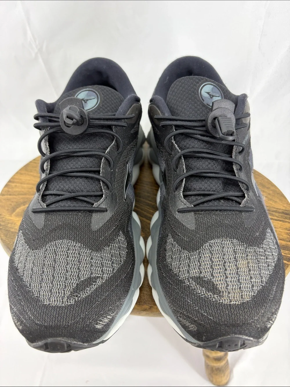 Mizuno Wave Sky 7 Womens Running Shoes w/ Cinch Laces, sz 9
